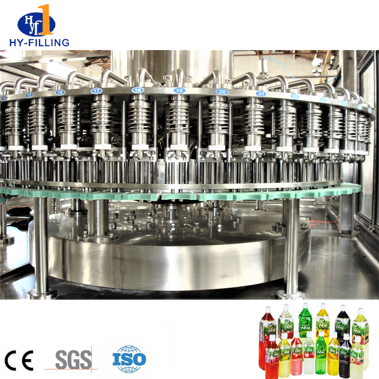 Ligne de machine de remplissage de jus 3in1, machine de fabrication de boissons de jus de fruits, machine de remplissage de bouteilles de jus et de bouchons